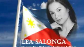 Lea Salonga Singing The Philippine National Anthem Audio [upl. by Oisorbma]