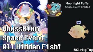 Tap Tap Fish AbyssRium  Space Event Guide All Hidden Fish [upl. by Nerat]