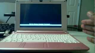 How to Factory Reset Restore an Acer Aspire one HD [upl. by Lonna]