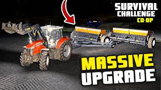 CHEAP MASSIVE UPGRADE  Survival Challenge COOP  FS22  Episode 22 [upl. by Alitta]