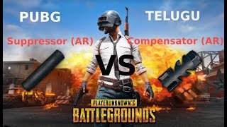 Suppressor AR vs Compensator AR Difference  Pubg Mobile  Mana Telugu lo [upl. by Ateerys703]