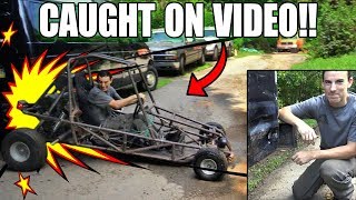 Backyard Buggy PLOWS INTO MY VAN😂 MUST SEE [upl. by Ikcir625]