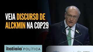 GERALDO ALCKMIN REPRESENTA BRASIL E DISCURSA NA COP29 NO AZERBAIJÃO [upl. by Stoneman]