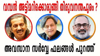 വമ്പൻ അട്ടിമറിക്കൊരുങ്ങി തിരുവനന്തപുരം  അവസാന സർവ്വേ ഫലങ്ങൾ പുറത്ത്  Thiruvananthapuram Election [upl. by Henebry775]