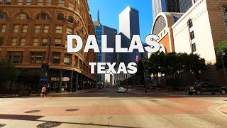 Dallas Texas  Driving Tour 4K [upl. by Ettesus]