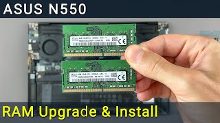 Asus N550 RAM Upgrade and Installation Guide [upl. by Janicki]