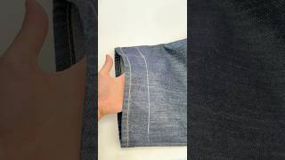 Hemming Jeans Straight Easy Technique Anyone Can Do  Sewing Tips And Tricks sewingtips diytips [upl. by Jo Ann]