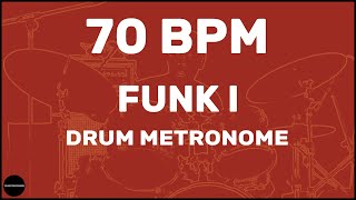 Funk  Drum Metronome Loop  70 BPM [upl. by Garland261]