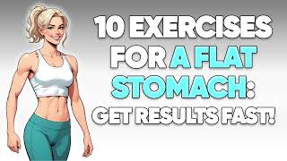 10 Exercises for a Flat Stomach Get Results Fast [upl. by Daffi]