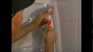 How To ReCaulk a Shower Bathtub [upl. by Nepean]