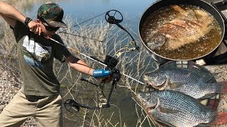 Bowfishing Tilapia Catch n Cook  Step by Step Instructions [upl. by Huskey]