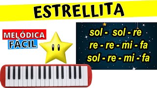 Cómo tocar ESTRELLITA en MELÓDICA ✅ TUTORIAL FÁCIL [upl. by Korella]