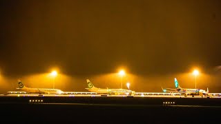 Drie Transavia vliegtuigen wijken uit naar Eelde  landing TUI 737 [upl. by Tallu]