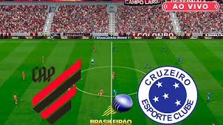 ATHLETICO PARANAENSE X CRUZEIRO  AO VIVO COM IMAGENS DO BRASILEIRÃO SERIE A  ASSISTA AGORA  PES21 [upl. by Chastity]