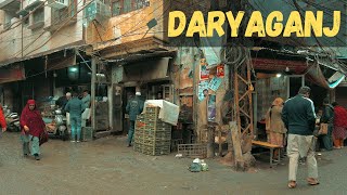 Daryaganj and Book Market  Morning Winter Walk  Delhi India  4K tour [upl. by Yarw674]