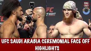 UFC Saudi Arabia Ceremonial Face Off Highlights [upl. by Marek]