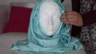 Fold and Pin Style  Hijab Tutorial Part 1 [upl. by Trinee265]