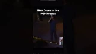 NWA life prefromanice Dopeman live in Houston 1989 [upl. by Sel468]