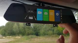 déjà commenté 【2018 Nouvelle Version】CHORTAU Dashcam Voiture Rétroviseur Écran Tactile de 7 Pouces F [upl. by Dionisio]