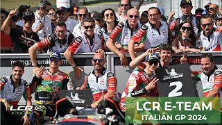 Italian GP 2024 a great Saturday for the LCR ETeam [upl. by Melburn]