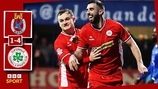 HIGHLIGHTS  Dungannon Swifts 14 Cliftonville [upl. by Gnek980]