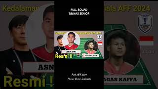 Line up timnas di piala AFF nanti shorts timnasindonesia pialaaff2024 pemaintimnasindonesia [upl. by Nevi255]