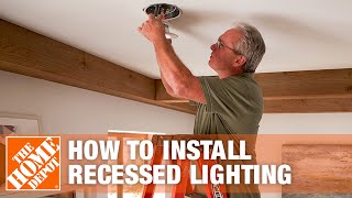 How to Install Recessed Lighting  Can Lights  The Home Depot [upl. by Tasiana]