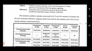 vtu academic calendar 2023 vtu update today 2023vtu notification today vtu updates news [upl. by Arag]