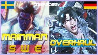 Tekken 8 ▰ Overhaul Devil Jin Vs TheMainManSwe 56 Ranked Kazuya ▰ Player Matches [upl. by Nylzzaj711]