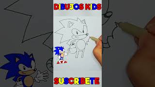 ¡Dibuja a SONIC🌀 y Sorprende con tu Talento Oculto sonic sonicthehedgehog shorts short [upl. by Enimajneb92]