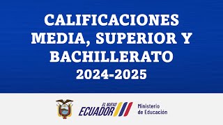 CALIFICACIONES PARA MEDIA SUPERIOR Y BACHILLERATO 20242025 [upl. by Firman]