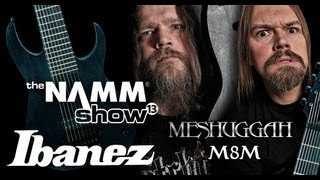 NAMM 2013 Ibanez M8M  Meshuggah Signature 8String Guitar [upl. by Celestia]