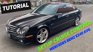 Tutorial Cara menggunakan cruise control pada mobil Mercedes Benz E240 Avantgarde 2004  W211 [upl. by Zanze]