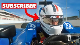 We Put a SUBSCRIBER in a REAL Formula 1 Car [upl. by Aisel]