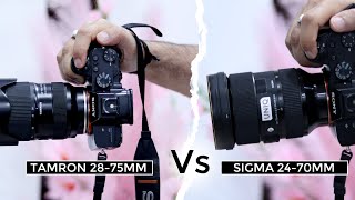 Tamron 2875mm F28 G2 Vs Sigma 2470mm F28 Lens  Which Is Best [upl. by Maitilde706]