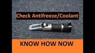 Test Antifreeze Coolant Concentration With a Refractometer [upl. by Lisha901]