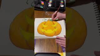 Drawing a Jacko’lantern for Halloween 🎃 halloween jackolantern art [upl. by Cavuoto678]