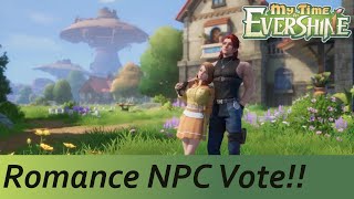 My Time at Evershine  Romanceable NPC Vote [upl. by Nosa]