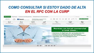 COMO CONSULTAR SI ESTOY REGISTRADO EN EL RFC CON LA CURP 2024 [upl. by Osrick856]