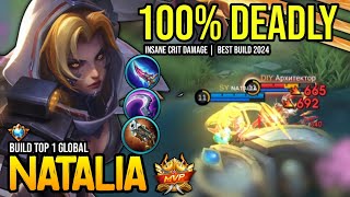 NATALIA BEST BUILD 2024  BUILD TOP GLOBAL NATALIA GAMEPLAY  MOBILE LEGENDS✓ [upl. by Anujra]