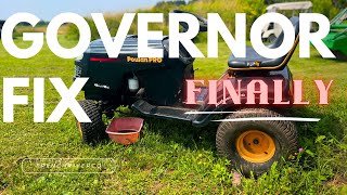 Poulan Pro Riding Lawn Mower Governor Repair [upl. by Eahsed93]