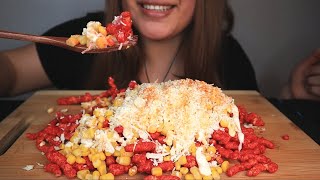 ASMR EXTRA FLAMIN HOT CHEETOS ESQUITE MUKBANG CRUNCHY  NO TALKING [upl. by Acquah]