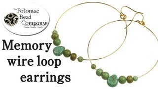 How to Make Memory Wire Earrings [upl. by Grange640]