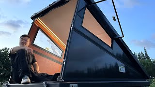 Detail introduction of the new hard wall shell rooftop camper [upl. by Htez]