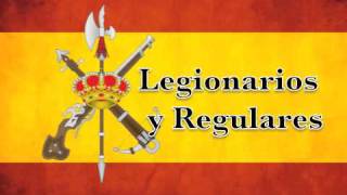 Marchas Militares de España  Legionarios y Regulares [upl. by Wendalyn]