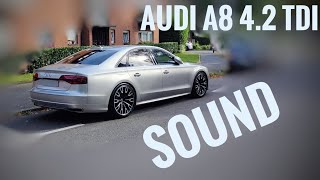 2017 Audi A8 42 TDI V8INSANE INTAKE SOUND 100180kmh [upl. by Oringa337]