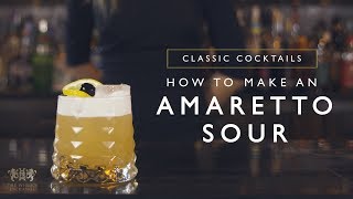 AMARETTO DISARONNO SOUR  Classic Cocktail [upl. by Nnaitsirk]