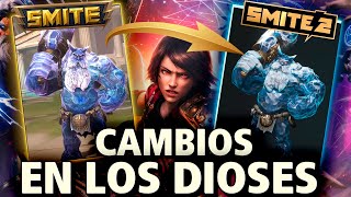 SMITE 2  CAMBIOS EN LOS DIOSES GRÁFICOS y ANIMACIONES [upl. by Imoan]