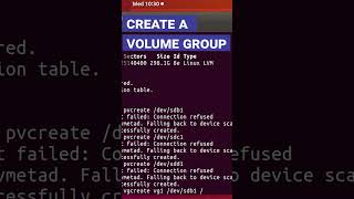 How to work with LVM  a logical volume manager  in a Linux operating system shorts short [upl. by Grof324]