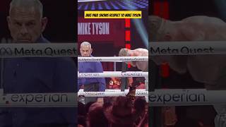 Jake Paul  shows respect to  Mike Tyson [upl. by Ysak731]